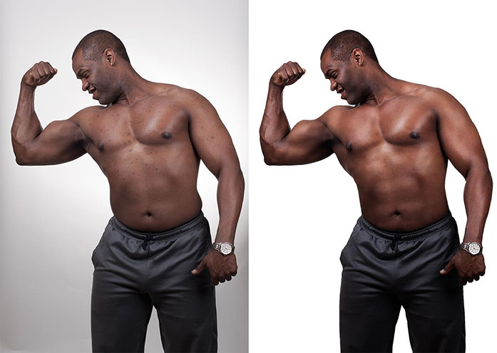 Photo Retouching Body before-after