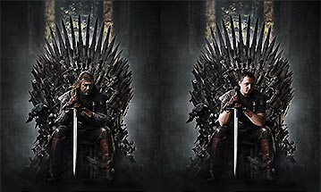 Game of Thrones photoshop before - after