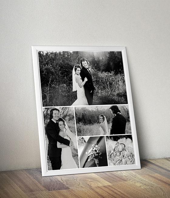 Wedding photo collage