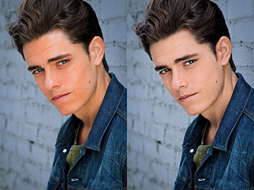 Man headshot retouching