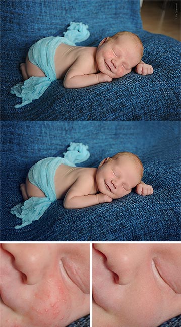 Newborn retouching