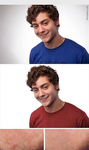 Headshot retouching