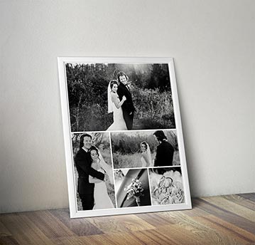 Wedding photo collage