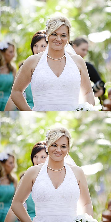 Wedding photo retouching